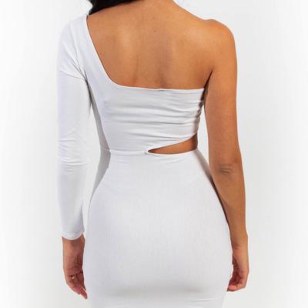 White Cutout Dress